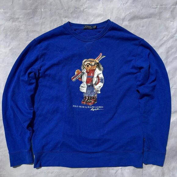 Polo Bear | Ralph Lauren Ski Teddy Bear Crewneck | Men's XL - Picture 1 of 8